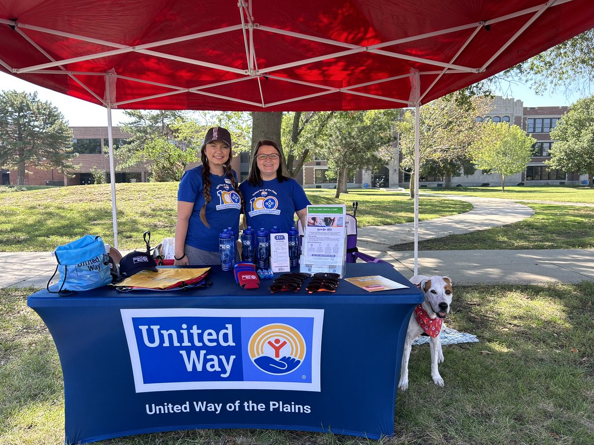 The <a href="/unitedwayplains/">United Way of the Plains</a> team is ready for Open Streets ICT today. Come see us at East High from noon-5! <a href="/BrooklynBlack93/">Brooklyn Black</a> @Amy_Hawley1