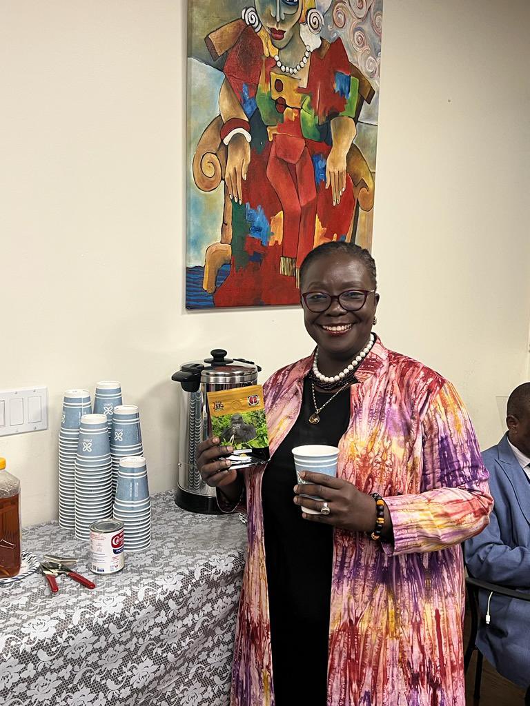 ElsieAttafuah's tweet photo. Very pleased to see Ugandan coffee on the menu here at Uganda House 🇺🇬

When we elevate Uganda’s coffee across the globe, we create jobs and livelihoods for women and men in the coffee value chain, driving wealth creation and economic growth ☕️ https://t.co/4Ll3sRzSPS