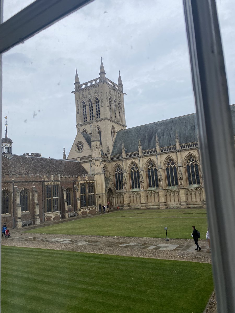 The view from my window in St. John’s college in Cambridge! Looking forward to presenting @ 14th International Conference on One Carbon Metabolism, B Vitamins and Homocysteine! 😁