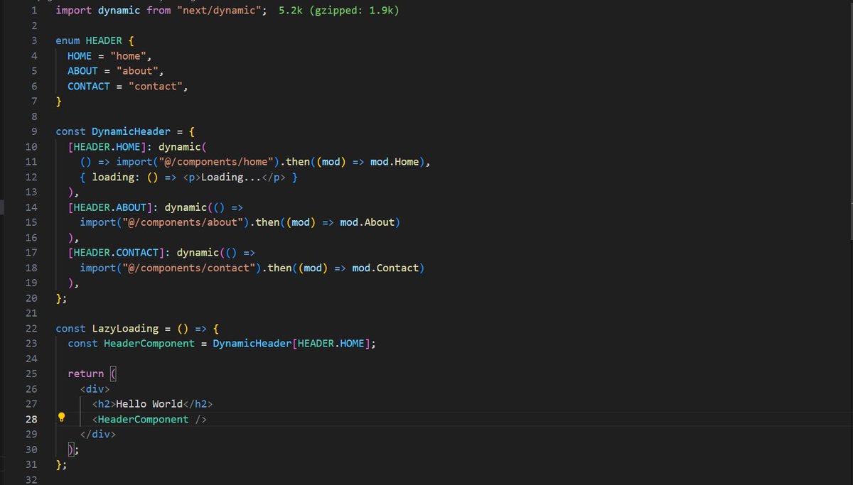 mansour_qaderi's tweet photo. Dynamic Imports in Next.js How useful has it been in your projects? https://t.co/QCtZQNYesr