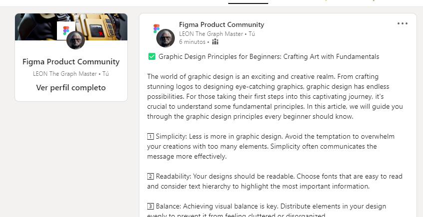 LEONgraphMASTER's tweet image. 🎨 New to graphic design? Master the basics! Learn about simplicity, readability, balance, and more in our beginner's guide. Unlock your creative potential today!
 #GraphicDesign #DesignBasics 
linkedin.com/feed/update/ur…