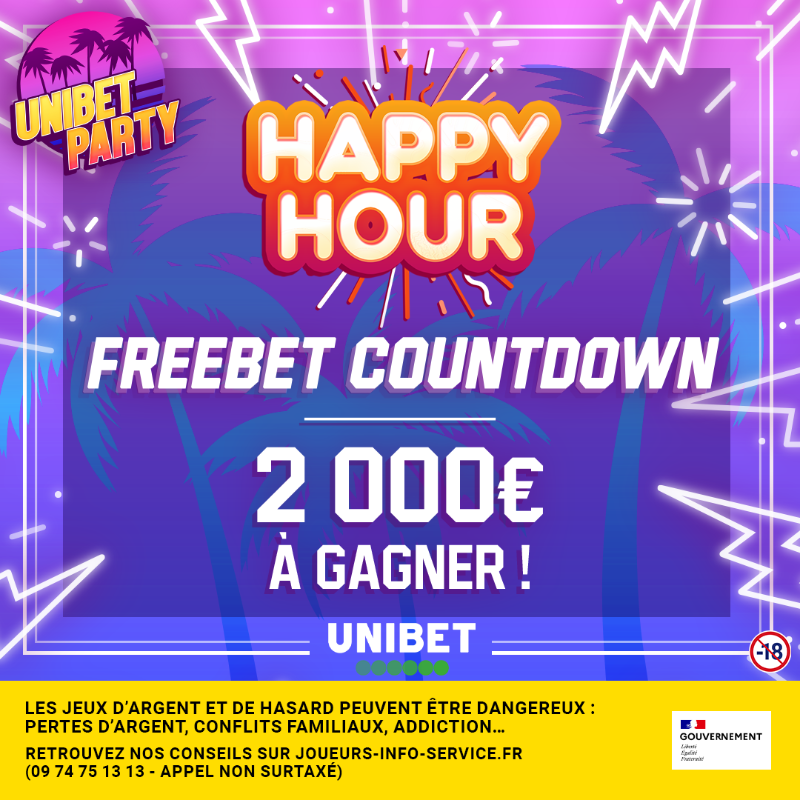 UnibetFrance's tweet photo. 🔥 C'est l'heure du dudududu... (euh pardon) FREEBET COUNTDOWN !!!

💰 5€ pour 400 joueurs par TAS !
⏰ Tu as jusqu'à 20h00 pour participer.
🎁 2 x 20€ en bonus si tu RT + #UnibetParty + ton pseudo.