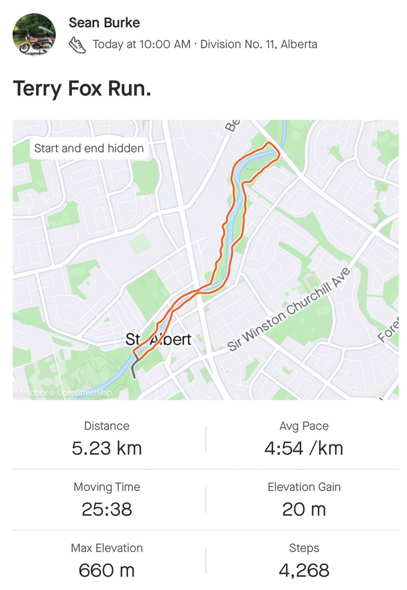 Great run this morning in support of @TerryFoxCanada 
#StAlbert #TerryFoxRun
