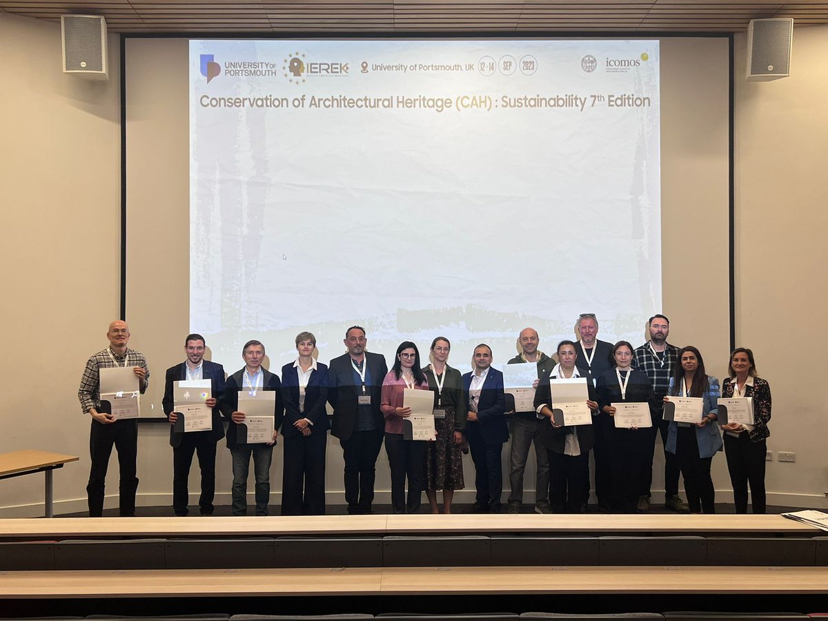 Arch_Tarek_Teba's tweet photo. Amazing 3 days of @IEREK_INSTITUTE  7th International Conference “The Conservation of Architectural Heritage: Sustainability” @arch_port , @portsmouthuni . Over 50 fantastic presentations from around the glob. Next step announced soon! @UniPortCCI @UoPGlobal @DC_UoP @uopresearch https://t.co/yyWtYR3AiY