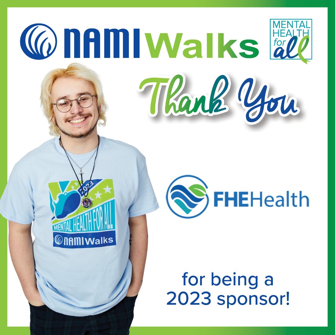 Thank you to <a href="/FHEHealth/">FHE Health</a> for becoming a Bronze Sponsor of NAMIWalks! #Together4MH