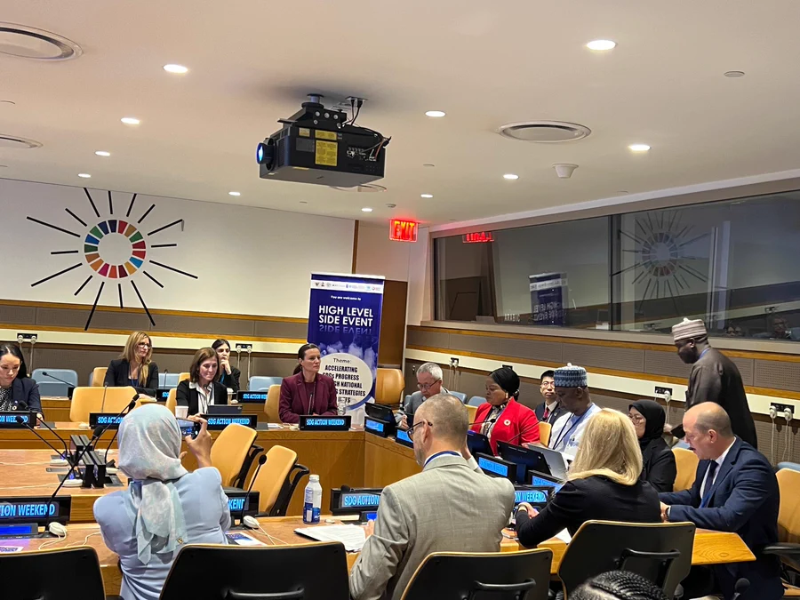 UN_Nigeria's tweet photo. At a high level side event on this Acceleration Day ahead of the #SDGSummit , Nigeria shared how #INFFs financing strategies are helping to mobilize &amp; align public &amp; private investments to accelerate SDG progress.
Follow live here: https://t.co/h9gmLSQqTm
#FinancingStrategy https://t.co/4Bk8mCHfwY