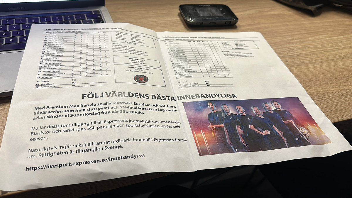 anderssonand's tweet image. . @A_Borgstrom bra reklam i Karlstads matchblad? ✌️