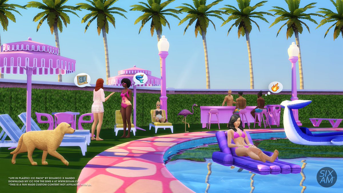 SixamCC's tweet photo. 💗CC ALERT💗

Hey Simmers, my cc pack inspired by the #BarbieTheMovie is now available for download for FREE at CurseForge. It's time to turn the Sims world bright pink. 😊

Enjoy!