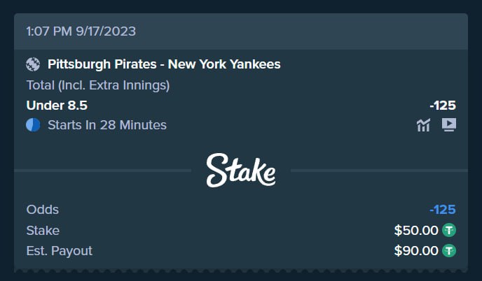 bigdogintel's tweet photo. #MLB TREND OF THE DAY #TOD
Yankees Vs Pirates Total Under 8.5 (-125)
Analytics:
https://t.co/ESuOtK61yK
#RepBX๐ท #GoPirates #YANKSonYES #NYY #Yankees #LetsGoBucs๐ท #TheresWaldo https://t.co/3NJuq7mJtZ