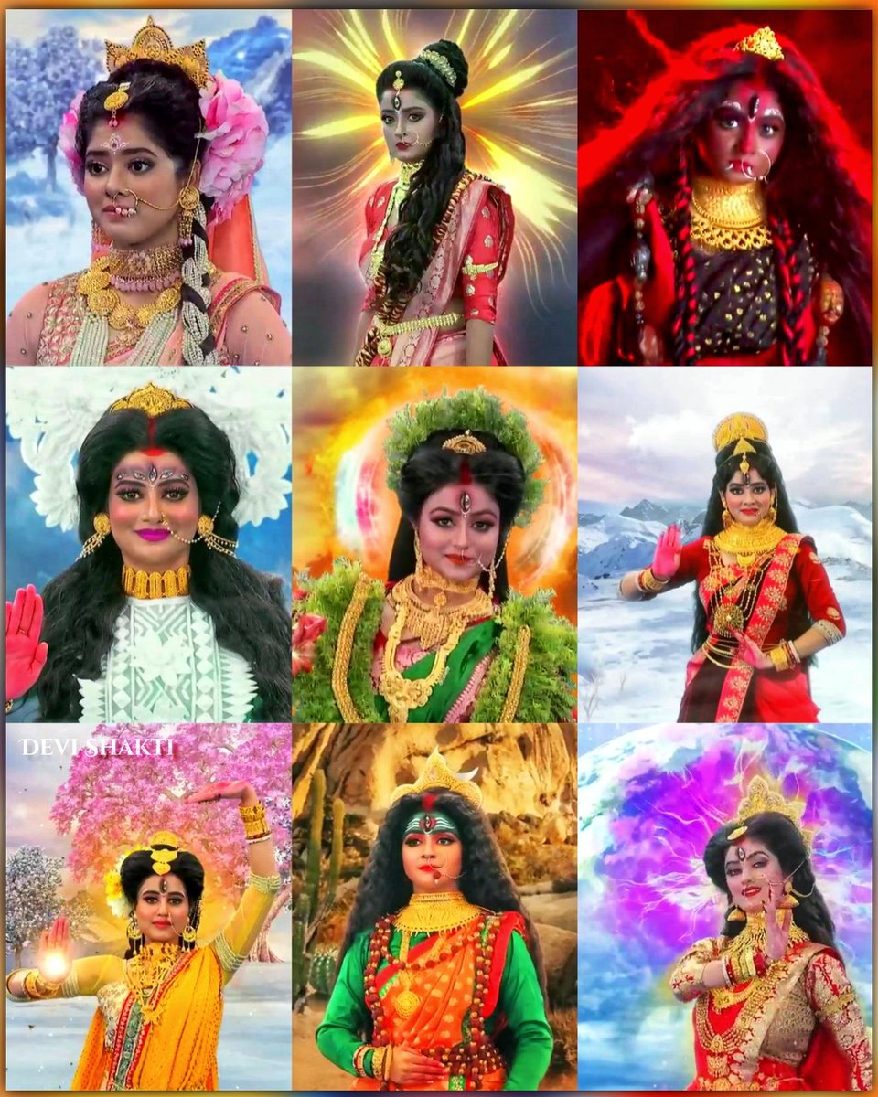 DeviShakti3's tweet photo. 3 years of Durga Saptasati🌺🌺
#parvati #yogmaya #raktadantika #satakshi #sakambari #durga #bhima #bhamari #Mahisashurmardini #durgasaptasati #zeebangla #mahalaya2020 https://t.co/x3wzNfRucB