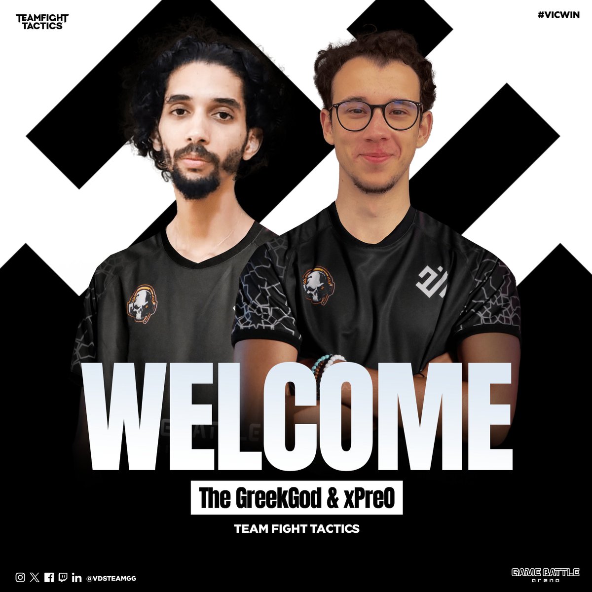 VDSTeamgg's tweet photo. New game New players New faces
We are proud to announce our main TFT roster Please welcome: MENA's top 1 TFT Knights Cup and the rank 83 ( 1K LP ) in the EUW server xPreO
#BeVictorious #VICWIN #victoryorhell https://t.co/EPdmicFpcX
