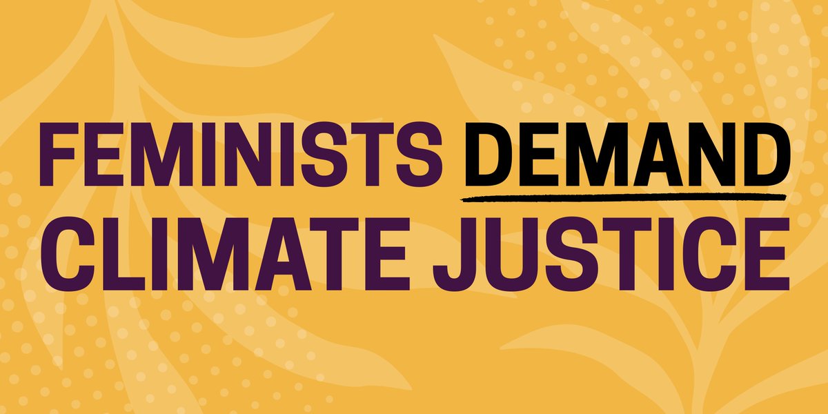 📣 We're marching today for #FeministClimateJustice! 

Feminists have long understood #FossilFuel infrastructure to be a critical place of resistance. And all over the world, women &amp; gender advocates are on the frontlines of work to #EndFossilFuels.

More: wedo.org/join-the-femin…