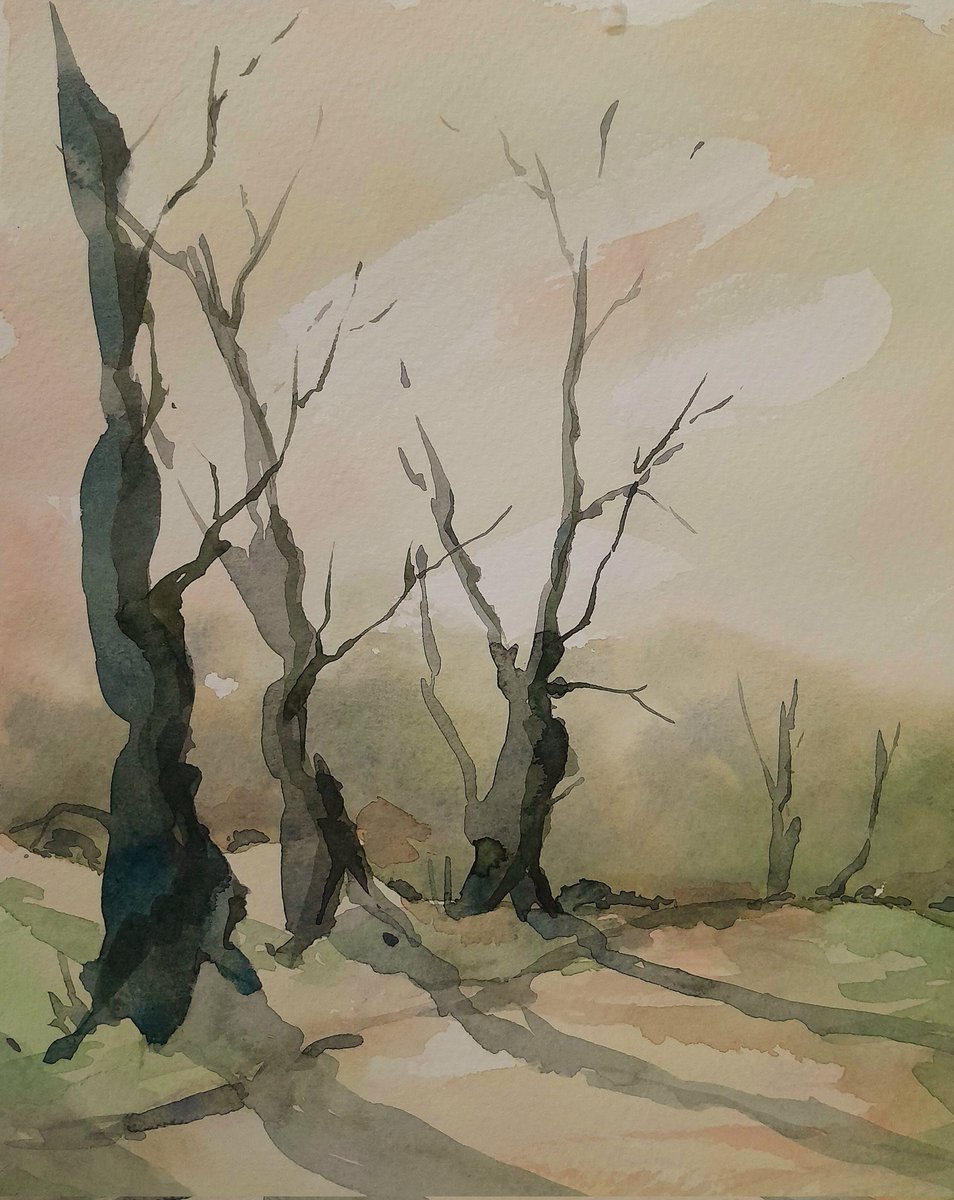 itsnotaboutwork's tweet photo. loose watercolour done at my art group last week..using an untitled reference painting provided by the tutor during demonstration... https://t.co/W5C3If6Xmy