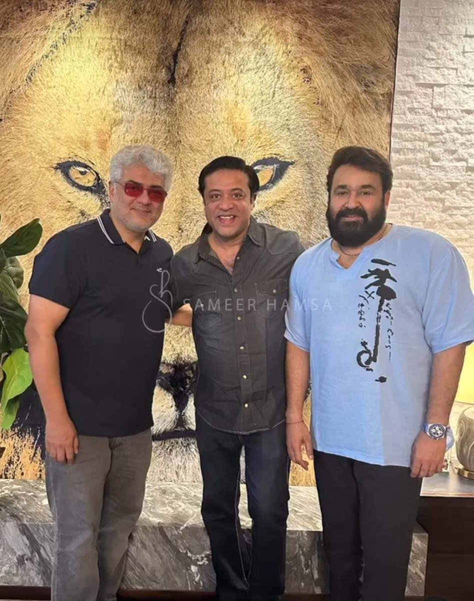 AThalavady's tweet photo. #Lalettan &amp; #ThalaAjith at Lalettan's Dubai Home 🥰
@Mohanlal #Mohanlal #Lalettan #L 💖💞💖
#AjithKumar #SameerHamsa
#Dubai https://t.co/t0H5Gtwcem