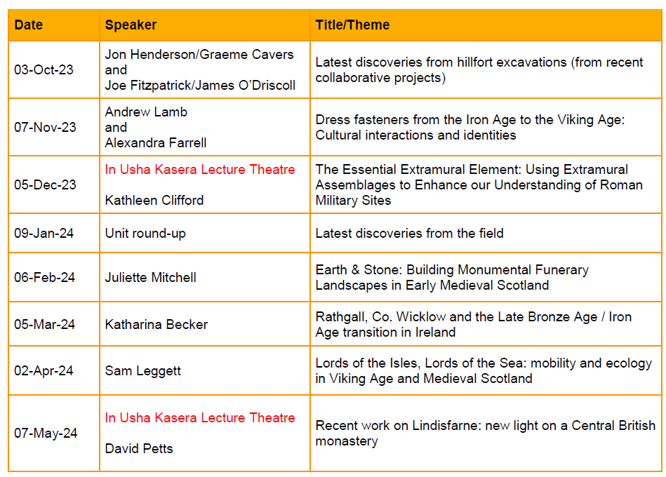 FirstMillennia's tweet image. Excited to announce our lecture programme for 2023-24 🔥

Most lectures will take place at Lecture Theatre B, 40 George Sq Lecture Theatres, University of Edinburgh (unless stated below), at 18:00 hrs

Check out our website for more info firstmillennia.wordpress.com/lecture-calend…