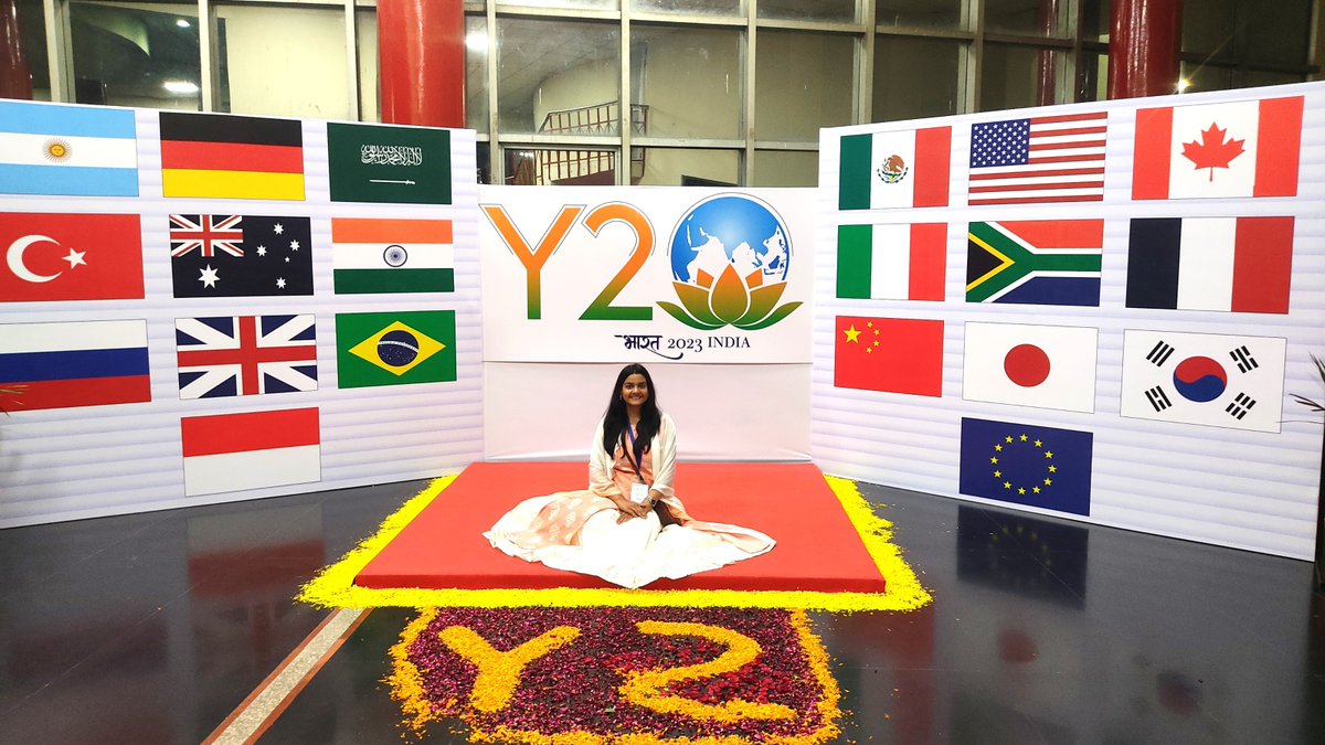 boundless_hope_'s tweet photo. Happy birthday to @narendramodi ji whose vision of
 #vasudhaivakutumbakam and #oneearthonefamilyonefuture reverberated powerfully during India's G20 presidency. I am thrilled to recall my exceptional journey as a #Delegate at the @IndiaY20 Consultation Summit. https://t.co/kuDdxuQSIH