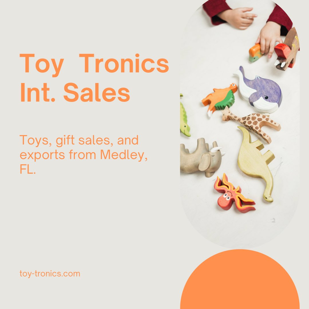 ToyTronicsSales's tweet photo. Here for you to find the best products for your business.
#toytronics #toys #toy #gift #business #import #export #exporttoys #importtoys #toysale #giftsale #medley #florida #wholesale #wholesaledistributors https://t.co/oJrH6jzWbC