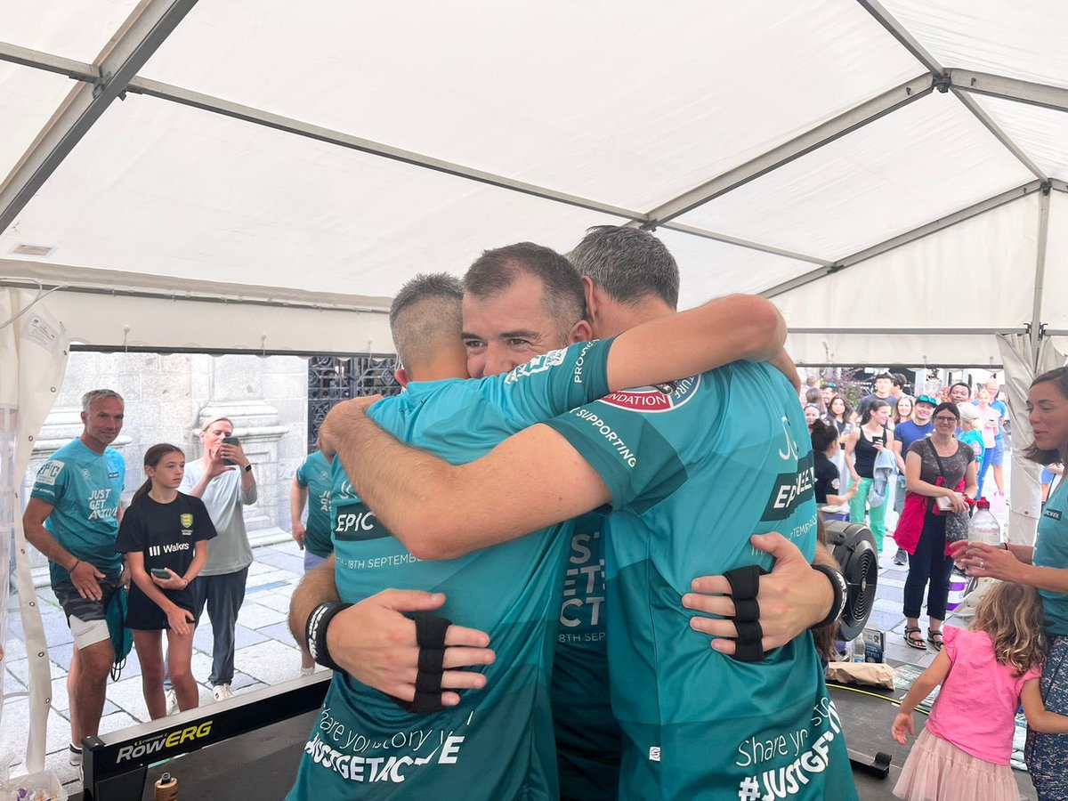 That’s a wrap! 7 marathons in 7 days on rowing machines, while fundraising for the PPBF and <a href="/ThisIsEPIC_Gsy/">This Is EPIC 🇬🇬 🇺🇬 🇨🇩</a>. The atmosphere down <a href="/GsyMarketPlace/">Guernsey Market Place</a> was just incredible today. We are SO proud. Also, there’s still time to donate here: sportsgiving.co.uk/sponsorship/ra… #JustGetActive