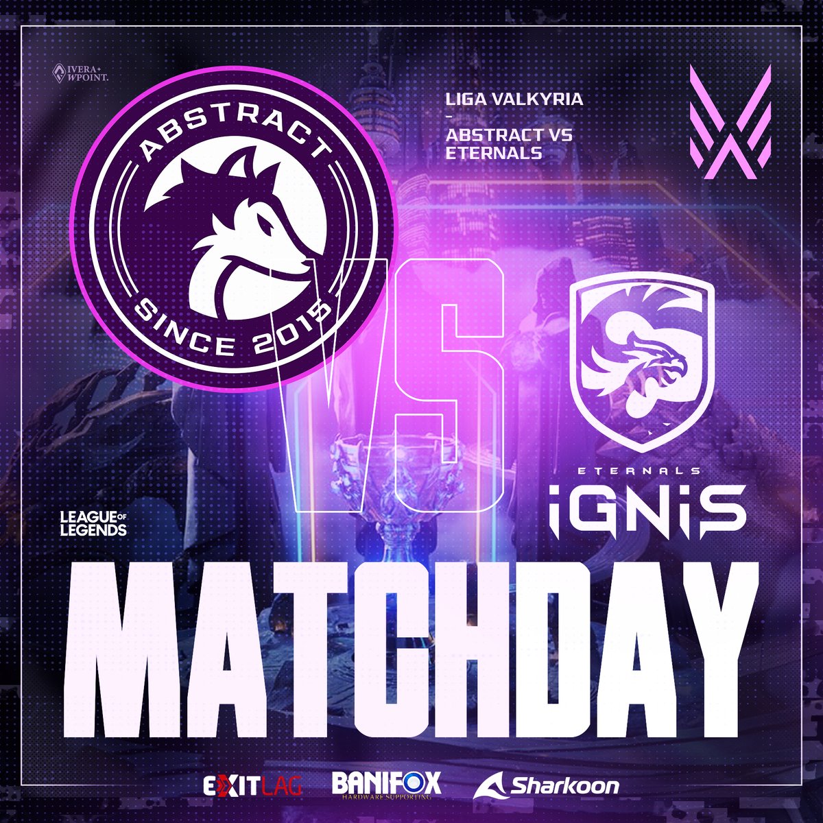AbstractLatam's tweet image. ⚡️¡DÍA DE PARTIDO! · IT'S GAME DAY! ⚡️
Hoy tenemos un juego crucial por @LigaValkyria  vs
@Eternals_Gaming . 
El ganador de hoy tendrá la chance de jugar contra @minersgg  por un lugar en la final vs las Furras.
⏰ 18:00
📺 twitch.tv/ladymufa
#GoAbstract