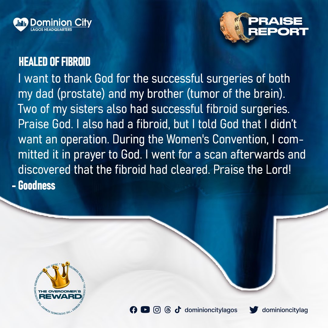 dominioncitylag's tweet photo. His praises shall continually be in our mouth.
Here are some praise Report from service.
#DominionCity #DCLagosHq #SeptemberSeries #EternitySeries #OvercomersReward https://t.co/osnlW6a0CV