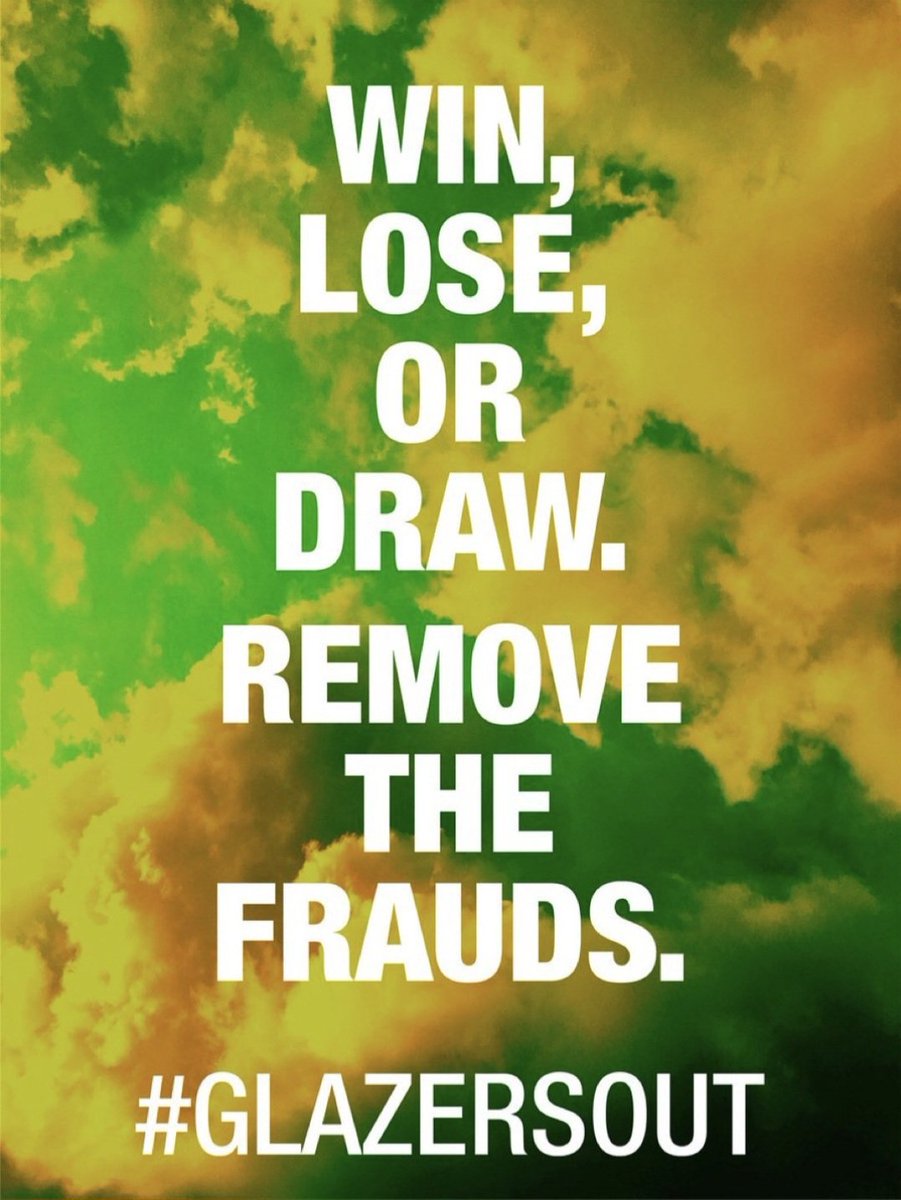 Glazers Out is trending. Let's hammer it home, United fans. Like Repost and Follow any other United fans. The change has to happen, and it has to happen now. #GlazersOut