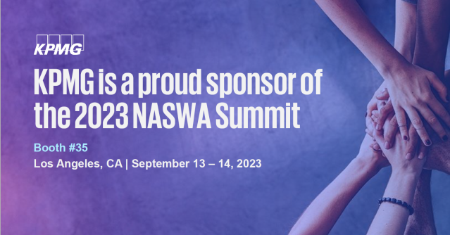 KPMG is a proud sponsor of the 2023 NASWA Summit in Los Angeles, California! We are excited to connect with the community around #unemploymentinsurance and #workforce agency development. Stop by our booth #35 to chat with the #KPMG team! #NASWASUMMIT23