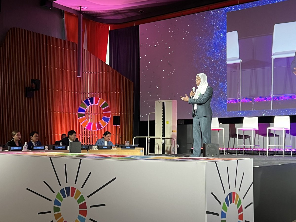 Climate Optimist (@fatoulaminjeng) on Twitter photo Earlier today at the <a href="/UN/">United Nations</a> HQ, I addressed governments & key stakeholders during the SDG Summit which spotlighted solutions to achieve the SDGs through digital technologies. I provided youth perspective on climate change and the need for partnerships with youth by all stakeholders. Earlier today at the <a href="/UN/">United Nations</a> HQ, I addressed governments & key stakeholders during the SDG Summit which spotlighted solutions to achieve the SDGs through digital technologies. I provided youth perspective on climate change and the need for partnerships with youth by all stakeholders.