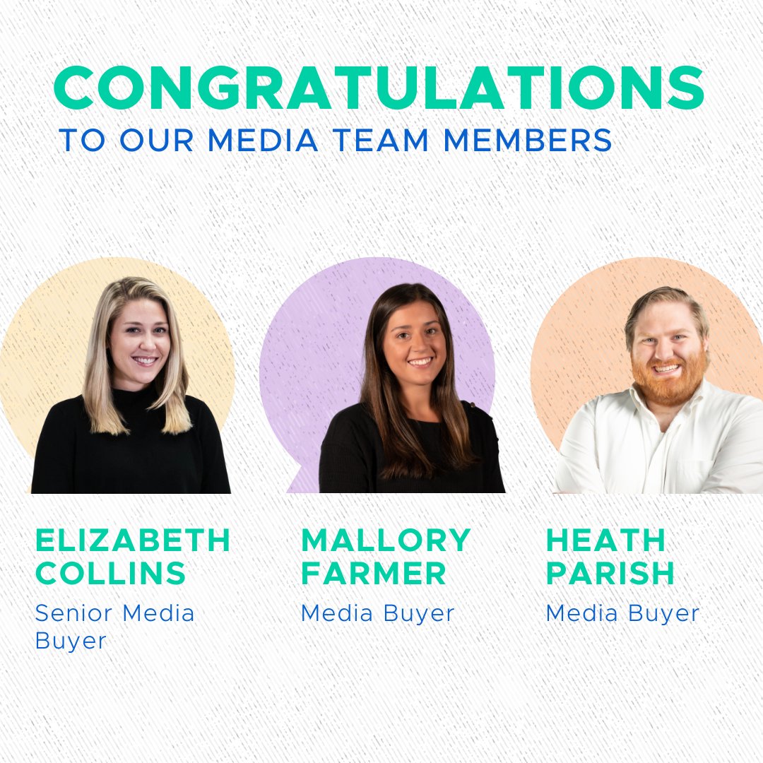 InfinityMktSC's tweet image. Three cheers for our recently promoted media team members! 🙌 🙌 🙌 Congrats, rockstars. ⭐️

#marketingagency #promotion