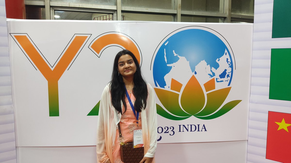 boundless_hope_'s tweet photo. This experience @IndiaY20 enriched my perspective, allowing me to interact with like-minded individuals from diverse corners of the world. Together, we explored solutions to global challenges. I am exhilarated and profoundly grateful for this remarkable opportunity. https://t.co/RK0DwglZ80
