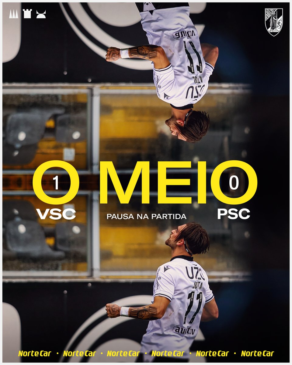 VitoriaSC1922's tweet photo. 🛎️ | INTERVALO - HALF TIME

45’ Saída para os balneários em vantagem! ⏸️

Vamos continuar, Conquistadores! ⚔️

#LigaPortugal | 1-0 | #VSCPSC https://t.co/ZNr6iKxHdo