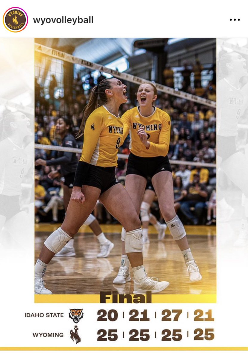 1WYOInc's tweet photo. Rolling…perfect non-conference start!! 11-0. WOW! 🤠👏🏽
@WYO_Volleyball  @wyoathletics https://t.co/4ghzOhX0or