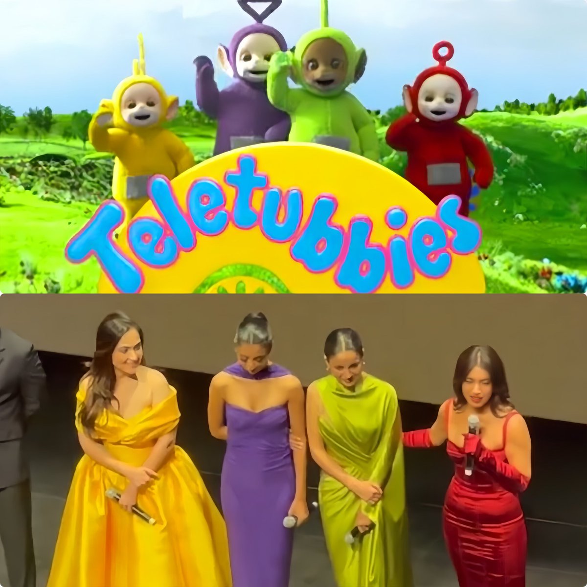 bollyshaukeen's tweet photo. #ThankYouForComing feat Teletubbies😂😭❤
#ShehnaazGill #BhumiPednekar #KushaKapila #DollySingh #Shiban https://t.co/FS6LMDnhlN