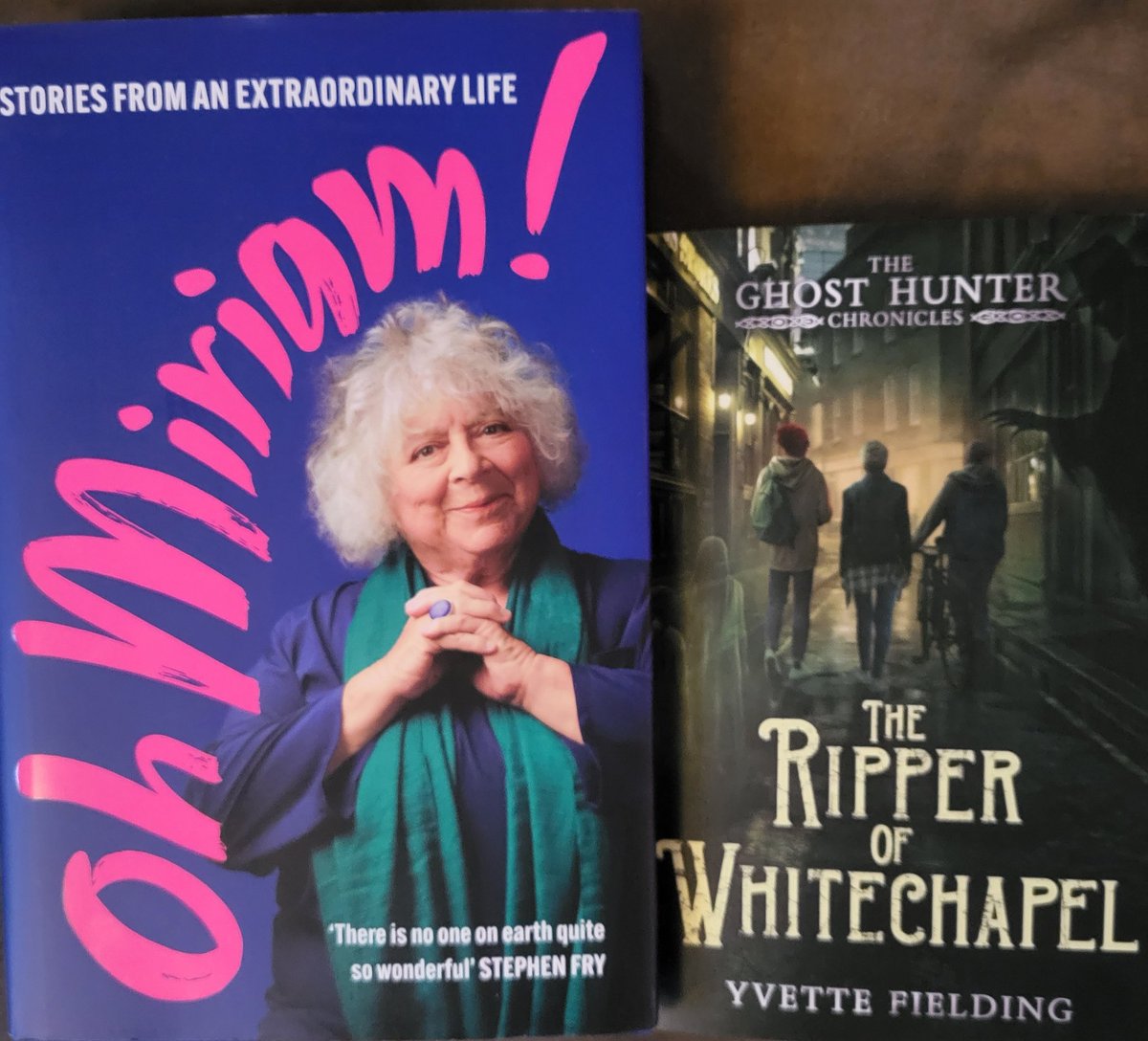 Since I'm getting bored of being pretty much housebound lately himself has treated me to these to keep me occupied when he's at work (and at mine). Thank you. #miriammargolyes #yvettefielding #theripperofwhitechapel