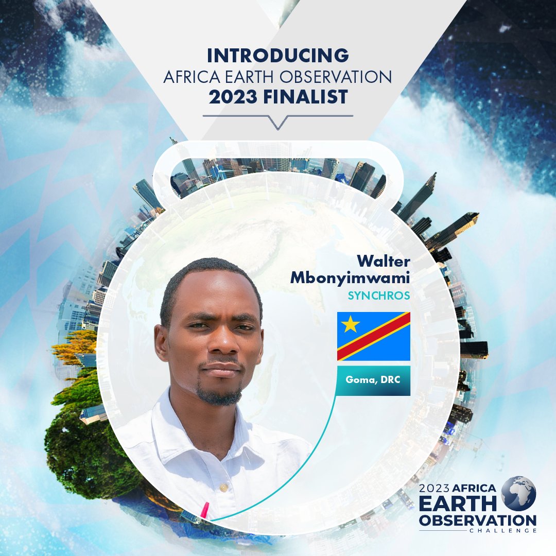 Meet Walter Mbonyimwami, an #AEOC23 finalist. He's a Senior Director at SYNCHROS, harnessing drone and data tech for climate solutions in the DRC and beyond. 🌍🚁 #eodata #innovation #africa #spacetech #entrepreneur