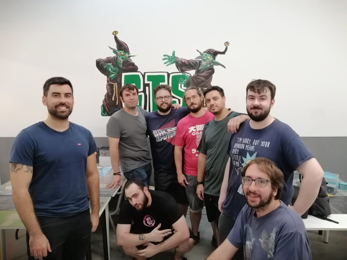 Foto de familia del primer torneo de <a href="/InfinityTheGame/">Infinity universe</a> en <a href="/CafeGts/">GTS Mallorca & Goblin Cafe</a>, empezamos la temporada XV de #infinitythegame