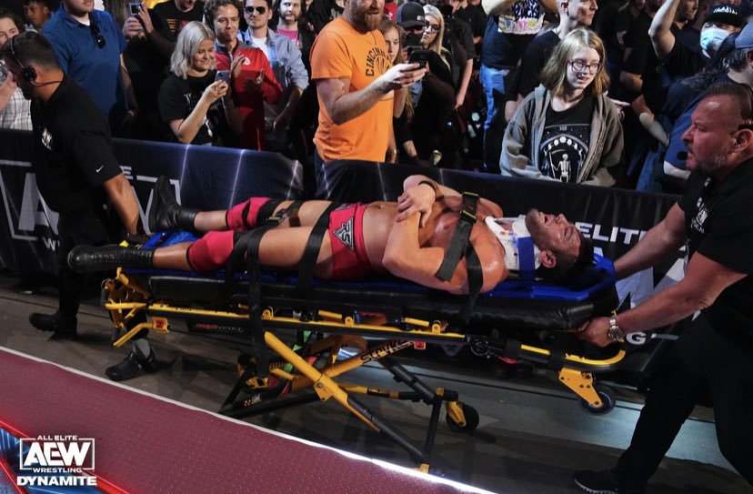 MentorGoneMad's tweet photo. Well… there went all my hopes of becoming AEW World Champion at Grand Slam.

There was, however, light at the end of the tunnel. You know who put their selfishness aside to come and check on me?…

Adam. https://t.co/O9dOqa2isC