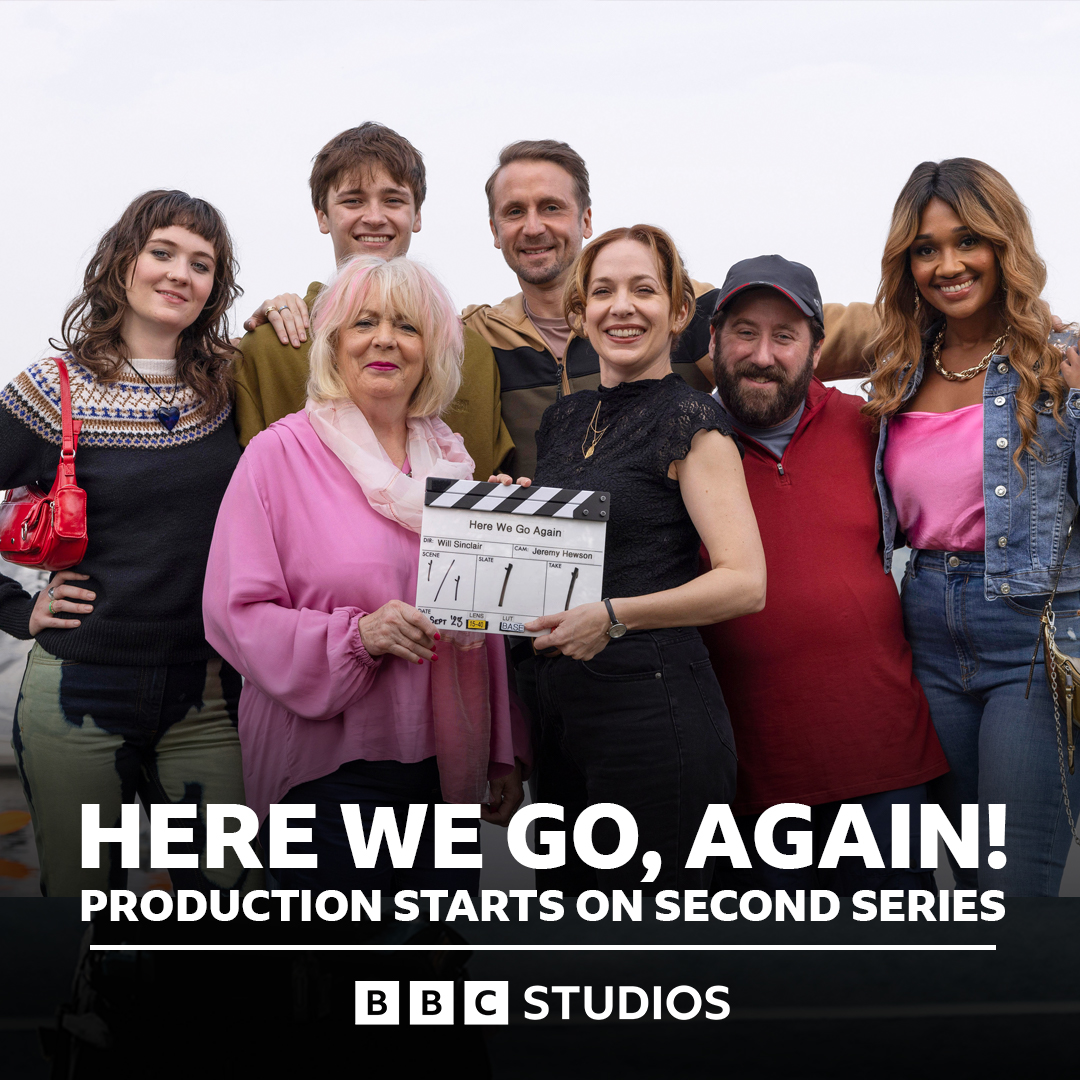 BBCStudiosPress's tweet photo. Here We Go starts production on series two.

@BBCStudios Comedy Productions’ much-loved @BBC comedy has commenced filming on a second series for @BBCOne and @BBCiPlayer.

https://t.co/IXQJoqHPv2 https://t.co/8drg0MDau1