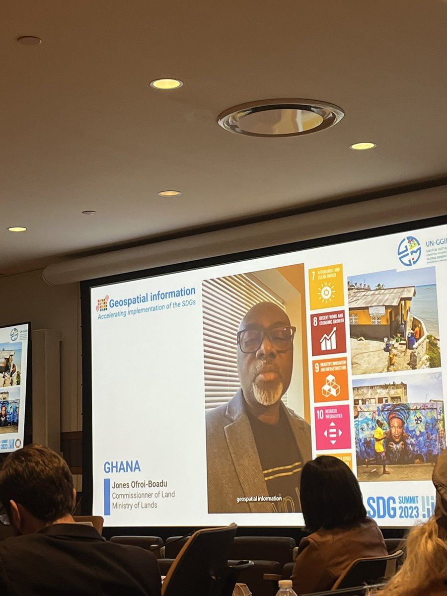 CarlyRedhead's tweet photo. #Geospatial info can accelerate implementation of the #SDGs.
“Geospatial data provided key insights for precise targeting”
“Every plan or decision has a location’”
“We can map everything as everything happens somewhere” 
Contact @hotosm for basemaps!
#SDGActionWeekend @UNGGIM https://t.co/Hn3HFCosor