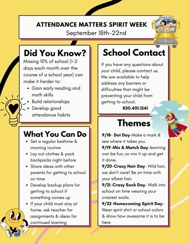 Attendance Matters Spirit Week!