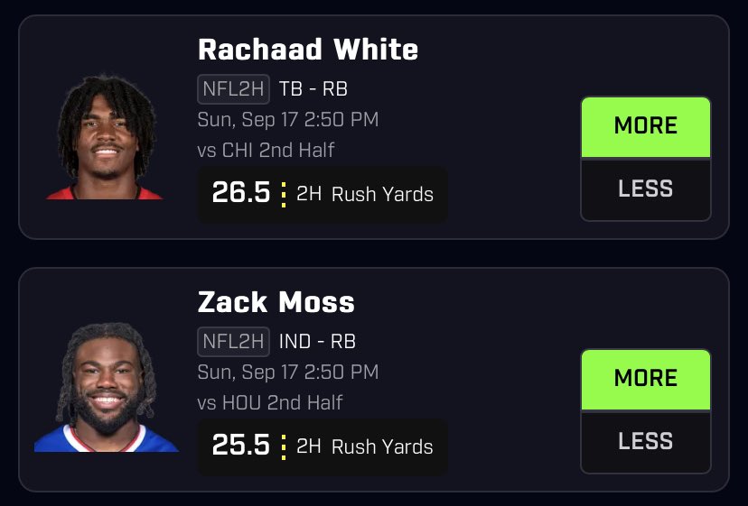 cornspicks's tweet photo. 2H rushing slip

#PrizePicks #PrizePicksNBA #PrizePicksNFL #PrizePicksNHL #GamblingTwitter #NBA                  #NFL     #NHL #PropBets #PlayerProps https://t.co/PpquVLB3Zx