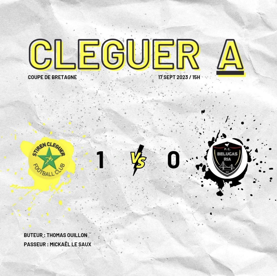 SCleguer's tweet photo. 🏆Coupe de Bretagne pour l'équipe A et victoire contre le fc Belz (R3) sur le score de 1-0 ! La B a joué leur match amical contre leur C avec une victoire également avec la manière sur un score de 10-0 !
rendez-vous au prochain tour ⚔️🔰 https://t.co/UDe5qAmhhM