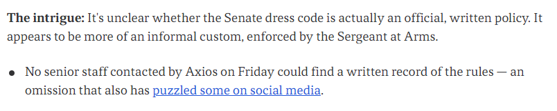 Webstractions's tweet photo. @RichardHanania Read the whole article. FWIW, I have yet to see Fetterman on the floor of the Senate in sweats &amp; hoody.  It sure doesn't take much to trigger people sometimes. https://t.co/T4WhhTI8Vw