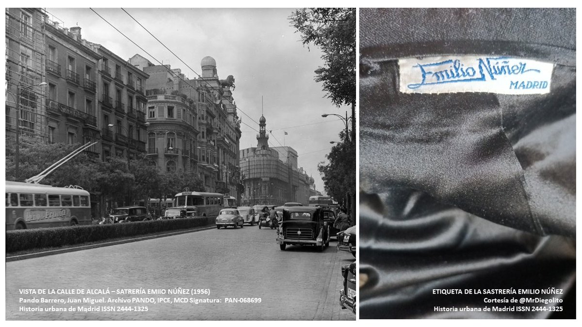 ¡Cuantas historias nos cuentan los edificios de #Madrid, sus comercios y sus calles! Quién nos iba a decir que encontraríamos a uno de los sastres de #Franco . Os lo contamos aquí 👉👉historia-urbana-madrid.blogspot.com/2023/09/calle-…