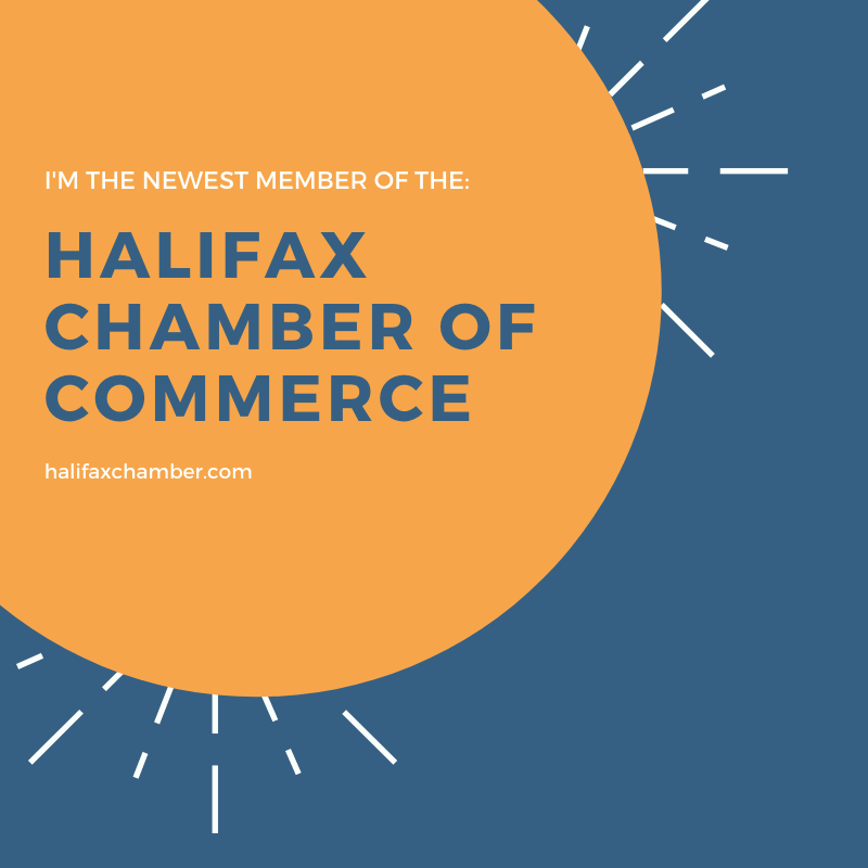 I've just joined the <a href="/halifaxchamber/">Halifax Chamber</a> ! Thrilled to be a part of this organization. Looking forward to meeting my fellow members.