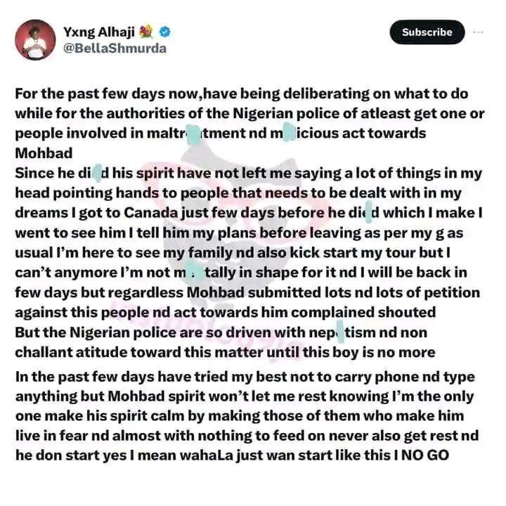 ubizzy's tweet image. Why is this music industry like this ?

Person go dey house dey think say all is going well with this guy's their living their best of life not knowing they are slaves in human form .
Some are not even happy with the money they have 😢
#bellashmurda #pocolee #nairamarley