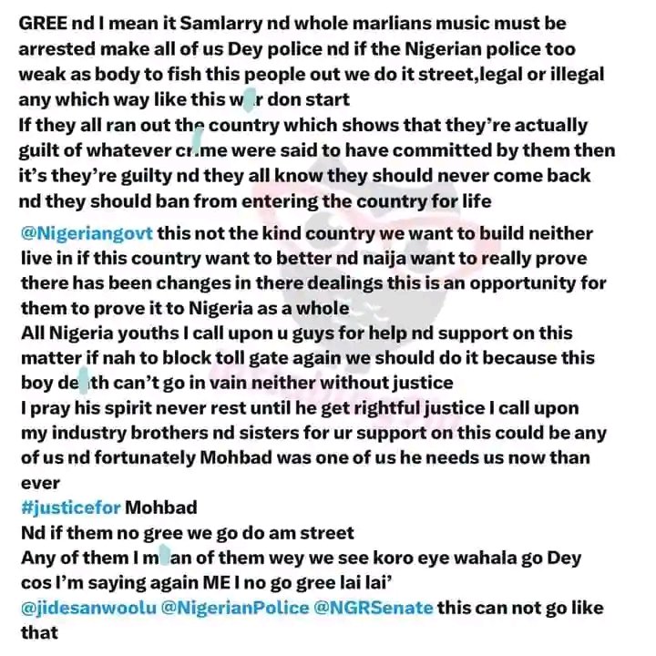 ubizzy's tweet image. Why is this music industry like this ?

Person go dey house dey think say all is going well with this guy's their living their best of life not knowing they are slaves in human form .
Some are not even happy with the money they have 😢
#bellashmurda #pocolee #nairamarley