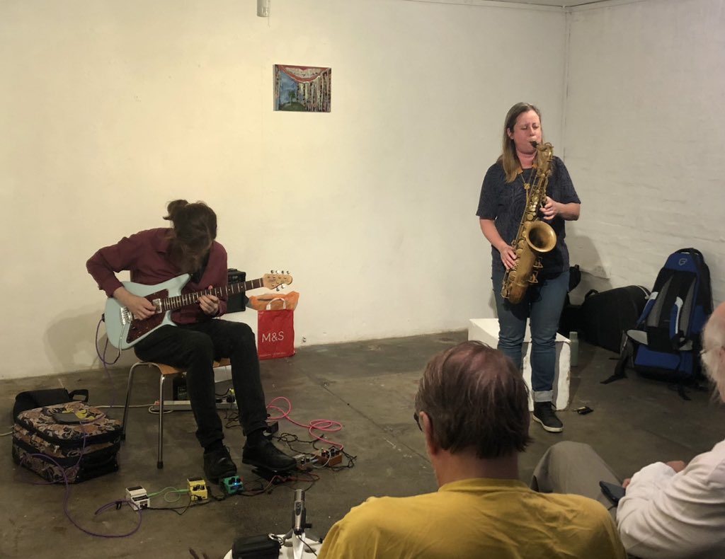 Incredible set this afternoon by Rachel Musson and Alex Ward at <a href="/hundredyearsgal/">HundredYearsGallery</a>