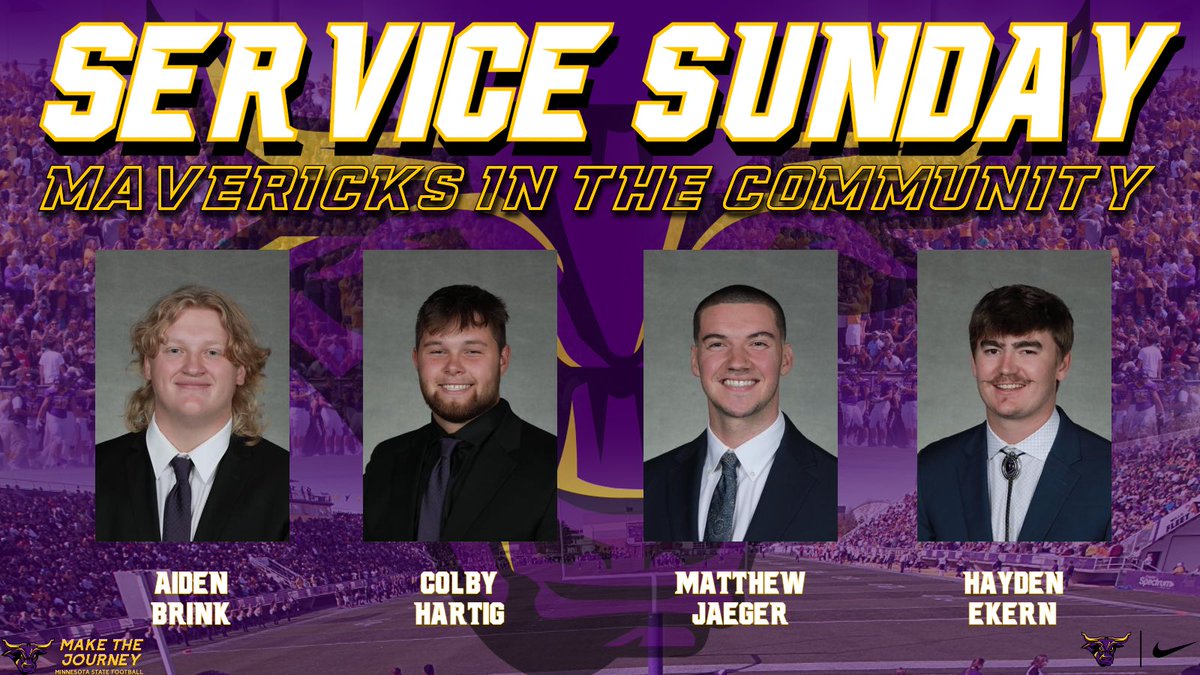 Mavs making a difference! <a href="/aiden_brink/">Aiden Brink</a> @colbyjhartig <a href="/jaeger_matthew/">Matthew Jaeger</a> @hayden_ekern offered a helping hand to those in need. 

#MavFam #MakeTheJouney #RollHerd #HornsUp #C2BE #WAR 1-0!