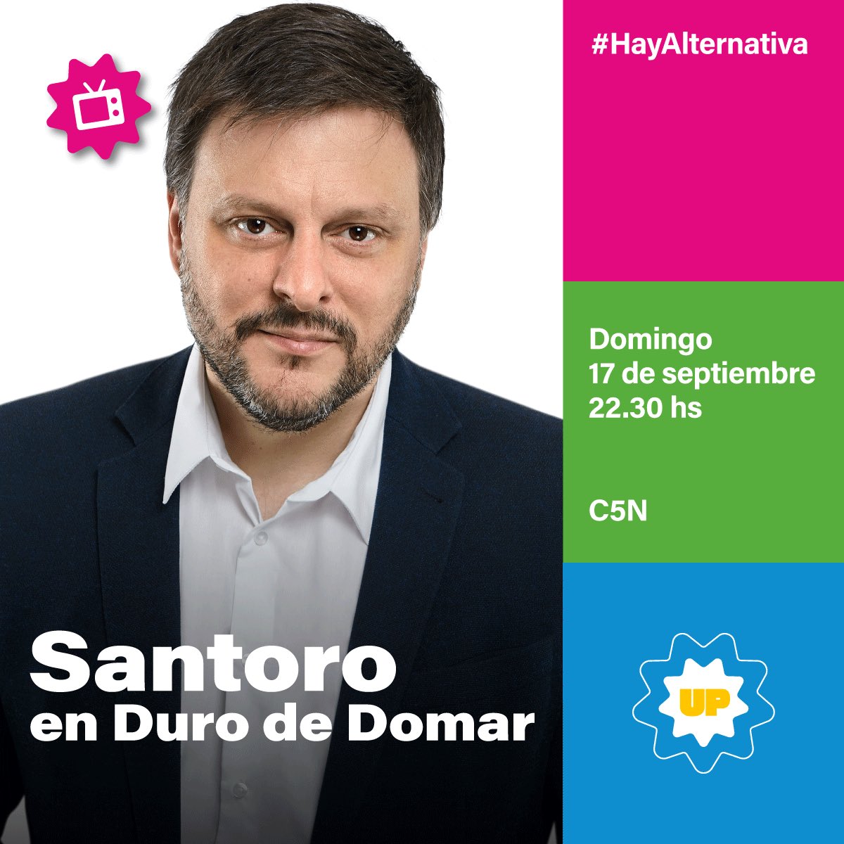 » 📺 Hoy, @SantoroLeandro en Duro de Domar por @C5N. 🔗 youtube.com/live/39RJ2lb2i…