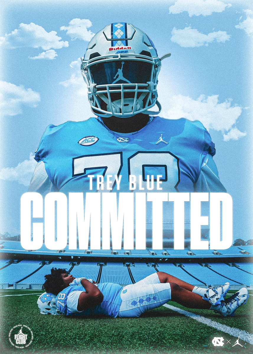 TreyBlue78's tweet photo. I am extremely blessed and excited to announce my commitment to @UNCFootball!Thank you coaches, family and friends who all helped me achieve this massive goal! 
@CoachMackBrown @CoachClemUNC @julianrowecohen 
@CaryImpFootball @CaryCoaching101 @CaryCoaching @_Coachmann_ https://t.co/CPl2GT6uRL